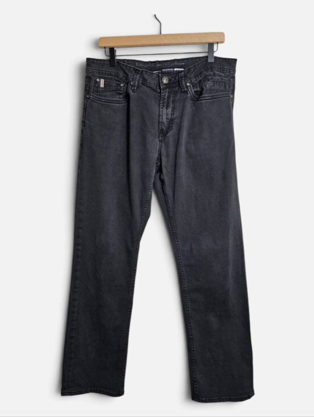 I Jeans By Buffalo Mens Slim Leg Black wash Denim Jeans
